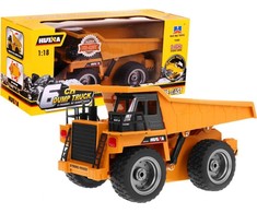 Ramiz Žaislinis automobilis radijo bangomis valdomas 2.4 G Metal dump truck Cab 1:18