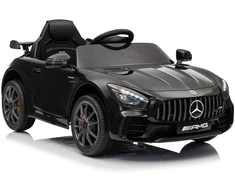 Lean Cars Juodas Mercedes GTR akumuliatorinis automobilis vaikams