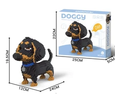 Ramiz techniniai statybiniai blokai DOG DACHSHUNDER 1930 el. MINI BLOKŲ RINKINYS