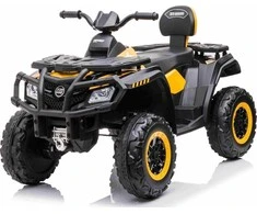 Ramiz Quad XT-Speed vaikams Geltonas + Napęd 4x4 + EVA + Wolny Start + Radio MP3 + LED