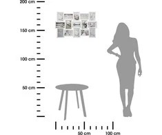 Nuotraukų rėmelis Atmosphera PIECES Nuotraukų rėmeliai, koliažas, 15 vnt., sendinti, baltos spalvos, Atmosfera