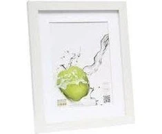 Nuotraukų rėmelis Deknudt S66KF1 P1 30x40 Mediena balta w. Passepartout