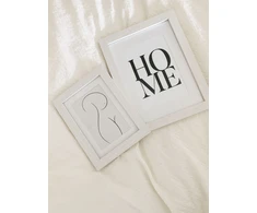 Nuotraukų rėmelis Deknudt S66KF1 P1 30x45 Mediena balta w. Passepartout