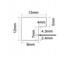 Ramka Focus Ivy Juodas 20x30
