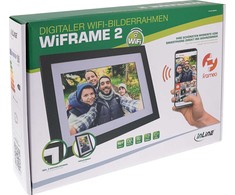 Nuotraukų rėmelis Ramka InLine ®, skaitmeninė WiFi nuotraukų ramka WiFRAME 2, 10.1'', 1920x1200 16:10 LCD IPS jutiklinis ekranas, Frameo APP, balta, įskaitant 3 keičiamus išorinius rėmelius