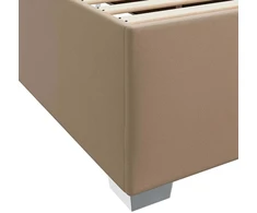 Lovos rėmas su čiužiniu Kapučino 80 x 200 cm audinys