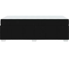 Lova Lovos rėmas su čiužiniu Juoda 100 x 200 cm audinys