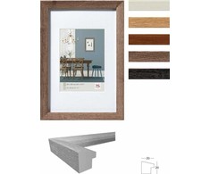 Nuotraukų rėmelis Ramka Walther Walther Fiorito dark pilkas 40x40 Wood incl. Passepartout EF440D