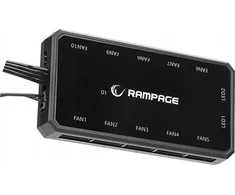 ARGB ventiliatoriaus komplektas Rampage COOLWIND F3. 3x12 cm. 1200 RPM su ventiliatorių valdikliu