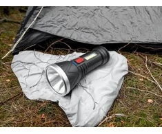 Rankinis žibintuvėlis LTC 1 LED XPE+COB 3W 500lm, 2400mAh baterija, IP65, USB-C