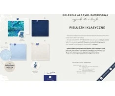 Rankšluostis BAMBUKO/DUMBLIŲ SUSKEKLĖS SU BURUBULĖLIAIS 75X75 MĖLYNA SAVE THE OCEAN GAT 1