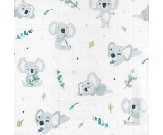 Rankšluostis Bocioland BOCIOLAND BOC0348-BAMBOO SAUSKELNĖS 120X120 KOALA