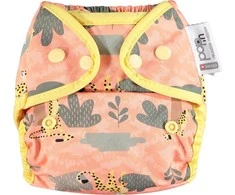 Nappy Close Caboo Meška, keli vystyklai Pop-in AIO Cheetah su nuliais 4.5-16 kg, 1 vnt.