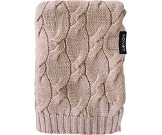 LULLALOVE - Antklodė, pasiūta iš 100% merino vilnos, aukščiausios kokybės, smėlio spalvos.