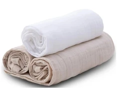 Rankšluostis Multitex MUSLIN vystyklai 3 pak. (įsk. 1x tetra), rožinė. 70x80