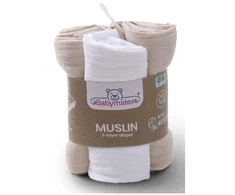 Rankšluostis Multitex MUSLIN vystyklai 3 pak. (įsk. 1x tetra), rožinė. 70x80