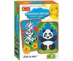Smėlio nuotraukos - Panda ir Zebras - Ranok-Creative