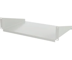 Pulsar RAPD2-G 2U universali priekinė lentyna, 440×300 19” RACK spintelėms, pilka