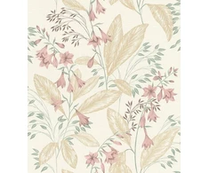 Rasch Wallpaper Vinyl 794434 BOTANICAL GR Rožinė
