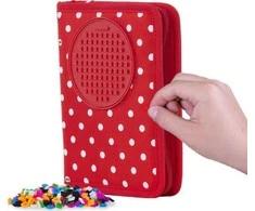 Pen PIXIE Mokykla Pen Slider, PIXIE CREW, Dots, Raudona panelė