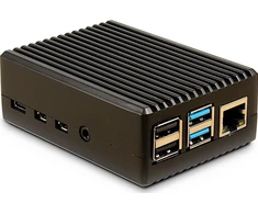 Inter-Tech ODS-716 for Raspberry Pi 4B, case - juodas, for Raspberry Pi 4 Modell B