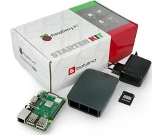 Raspberry Pi rinkinys Raspberry Pi 3B+ WiFi + 32GB Micro SD + oficialūs priedai}
