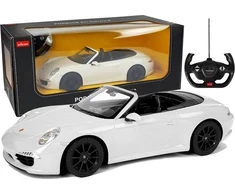 Radijo bangomis valdomas automobilis Porsche 911 Carrera S Rastar 1:12 baltas