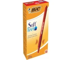 Bic Minkštos spalvos švirkštiklis raudona (12vnt.) BIC