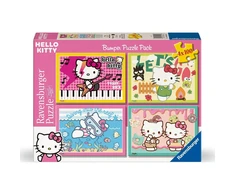 Ravensburger Dėlionė 4x100 vnt. - Hello Kitty