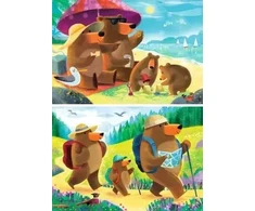 Dėlionė Ravensburger - Meškiukų šeimos atostogos 2x24p (12004046)
