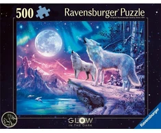 Ravensburger Dėlionė 500 vnt. - Vilkai šiaurės pašvaistėje