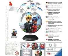 Ravensburger 3D Dėlionė 73 vnt. - Miraculous kamuolys