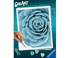 Piešimo pagal skaičius rinkinys CreArt Ravensburger 23610 Botanical Mėlyna