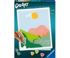 Piešimo pagal skaičius rinkinys CreArt Ravensburger 23643 Minimalistiniai peizažai 4