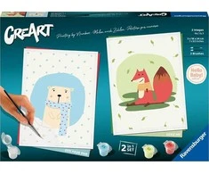 Ravensburger CreArt : Rinkinys Meškiukas su Liskiem