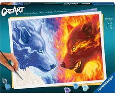 Ravensburger Rankdarbių rinkinys paveikslui tapyti pagal skaičius vilkai