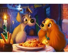 Ravensburger Dėlionė 1000 vnt. - Dama ir valkata