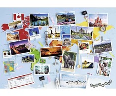 Ravensburger dėlionė „Kelionių po pasaulį prisiminimai“, 1000 det.