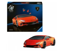 Ravensburger Puzzle 3d dėlionė 158 vienetų lamborghini huracan evo arando automobilis