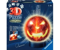 Ravensburger 3D Dėlionė 72 vnt. - Tamsoje šviečianti moliūgas