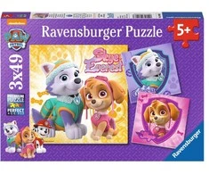 Ravensburger Dėlionė 3x49 vnt. - Šunyčiai patruliai