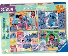 Ravensburger Dėlionė 4x100vnt. - Disney Stičas