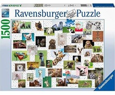 Ravensburger Dėlionė 1500 vnt. - Juokingi gyvūnai