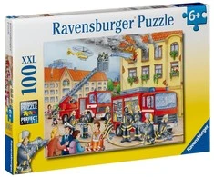 Ravensburger Dėlionė 100 vnt. - Ugniagesiai