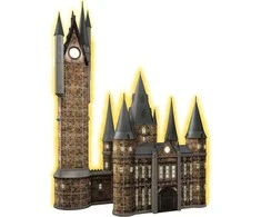 3D dėlionė Hogwarts Astronomijos bokštas Night Edition 540 detalių Ravensburger