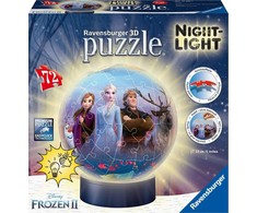 Ravensburger 3D dėlionė-naktinė lempa „Disney Ledo šalis 2“, 72 det., nuo 6 m.