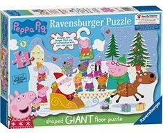 Ravensburger Ravensburger 5534 Peppa Wutz kalėdinė dėlionė su durelėmis, 32 vnt.