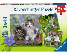 Ravensburger Dėlionė 3x49 vnt. - Kačiukai