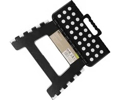 Ravi Alex sulankstoma neslystanti taburetė juodai balta (22 cm)