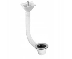 Rawiplast Kriauklės išleidimo vamzdis 6/4'X70MM horizontalus jungiklis